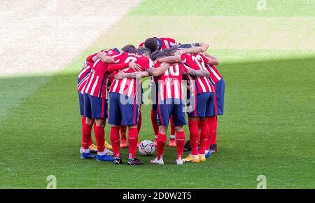 Madrid, Spanien. Oktober 2020. Spanisches Fußballspiel La Liga Atletico Madrid gegen Villarreal im Wanda Metropolitano Stadion, Madrid, 03. Oktober 2020 La Liga/Cordon Pressequelle: CORDON PRESS/Alamy Live News Stockfoto