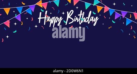 Alles gute zum Geburtstag! , Geburtstag Banner Konzept. Geburtstag Feier Design. Vektor-Illustration Stock Vektor