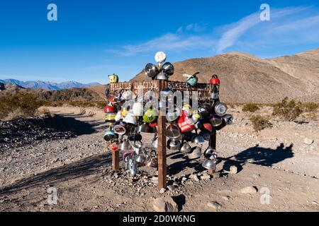 Teakettle Kreuzung in Death Valley, Kalifornien, USA Stockfoto