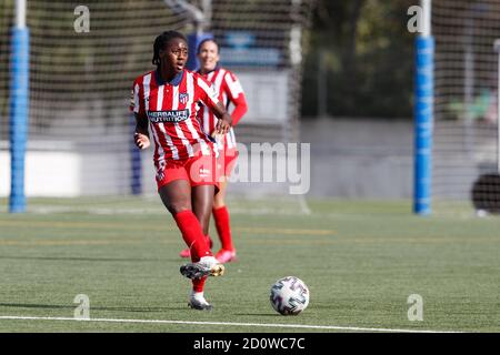 Barcelona, Spanien. Oktober 2020. Spanische erste Division La Liga Frauen Fußballspiel Espanyol gegen Atletico Madrid in Ciudad Deportiva Dani Jarque, Barcelona, 03. Oktober 2020 La Liga/Cordon Press Credit: CORDON PRESS/Alamy Live News Stockfoto