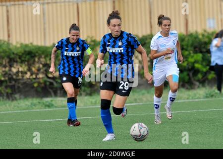 Neapel, Italien. Oktober 2020. Ilaria Mauro Inter Spieler, während der Spiele der italienischen Serie A Frauen Fußball-Meisterschaft zwischen Napoli vs Inter, Endergebnis 1-1, Spiel im Caduti Di Brema Stadion in Neapel, Italien, 03 Oktober, 2020 gespielt. (Foto von Vincenzo Izzo/Sipa USA) Quelle: SIPA USA/Alamy Live News Stockfoto