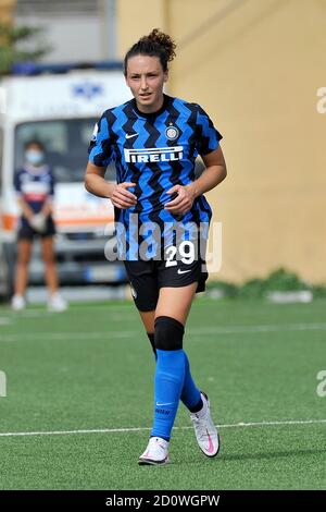 Neapel, Italien. Oktober 2020. Ilaria Mauro Inter Spieler, während der Spiele der italienischen Serie A Frauen Fußball-Meisterschaft zwischen Napoli vs Inter, Endergebnis 1-1, Spiel im Caduti Di Brema Stadion in Neapel, Italien, 03 Oktober, 2020 gespielt. (Foto von Vincenzo Izzo/Sipa USA) Quelle: SIPA USA/Alamy Live News Stockfoto