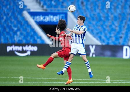 San Sebastian, Spanien. Oktober 2020. Spanische La Liga Fußballspiel Real Sociedad vs Getafe in reale Arena Anoeta Stadium, San Sebastian, Oktober 03, 2020 La Liga/Cordon Press Credit: CORDON PRESS/Alamy Live News Stockfoto