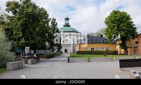 Moderna Museet. Moderna museet, das Museum für Moderne Kunst in Stockholm, ist ein Museum auf der Insel Skeppsholmen im Zentrum von Stockholm in Schweden Stockfoto