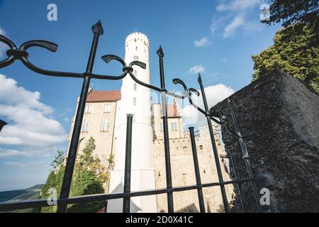 Schloss Lichtenstein, Schloss in Süddeutschland, 30. Sep 2020 Stockfoto