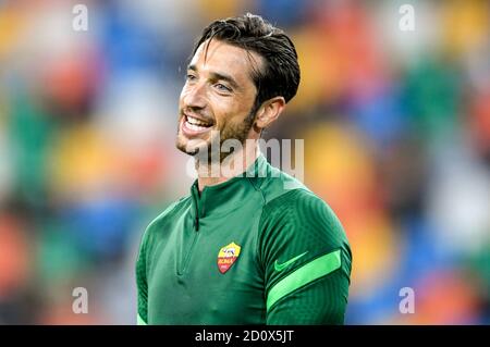 Udine, Italien. 3. Okt, 2020. udine, Italien, 03 Okt 2020, Antonio Mirante (AS Roma) während Udinese vs Roma - italienische Fußball Serie A Spiel - Credit: LM/Alessio Marini Credit: Alessio Marini/LPS/ZUMA Wire/Alamy Live News Stockfoto