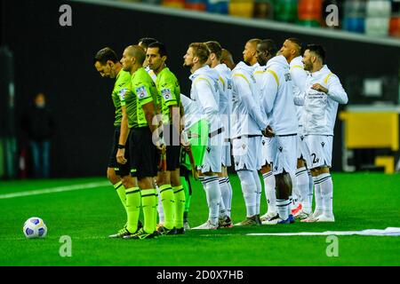 Udine, Italien. Oktober 2020. AS Roma Lineup during Udinese vs Roma, italian Soccer Serie A match in udine, Italy, October 03 2020 Credit: Independent Photo Agency/Alamy Live News Stockfoto