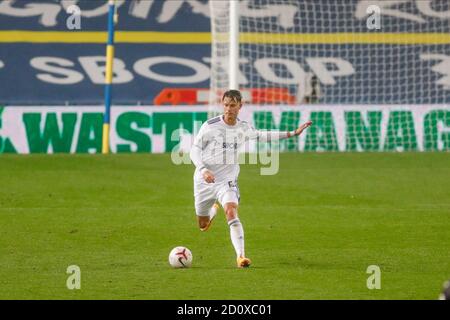 Leeds, Großbritannien. Oktober 2020. Leeds United Verteidiger Robin Koch während der englischen Meisterschaft Premier League Fußballspiel zwischen Leeds United und Manchester City am 3. Oktober 2020 in Elland Road in Leeds, England - Foto Simon Davies / ProSportsImages / DPPI Kredit: LM/DPPI/Simon Davies/Alamy Live News Kredit: Gruppo Editoriale LiveMedia/Alamy Live News Stockfoto