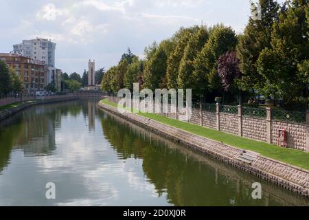 Porsuk Riverside in Eskisehir Stockfoto