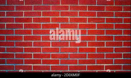 Rote Ziegelwand (Nahaufnahme) Stockfoto