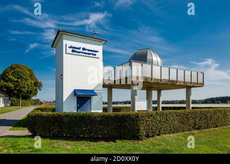 D-Borken, D-Borken-Hoxfeld, Naturpark hohe Mark Westmünsterland, Münsterland, Westfalen, Nordrhein-Westfalen, NRW, Astronomische Sternwarte Josef Bresser Stockfoto