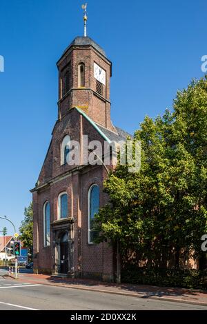 D-Borken, D-Borken-Gemen, Naturpark hohe Mark Westmünsterland, Münsterland, Westfalen, Nordrhein-Westfalen, NRW, Freiheit Gemen, Evangelische Johannes Kirche, Backsteinbau, Barock Stockfoto