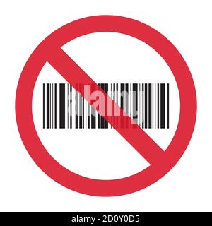 Barcode-Vektor-Symbol. Barcode für Web, App ui Design. Isolierte Abbildung . Stock Vektor