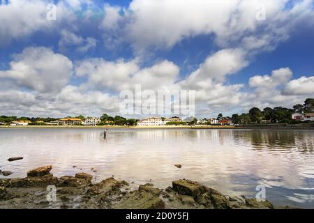 Blick auf den See Hossegor in den Landes Stockfoto