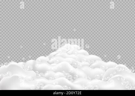 Shampoo Blasen Textur.Bad Schaum Vektor Illustration und Shampoo Blasen Textur. Stock Vektor