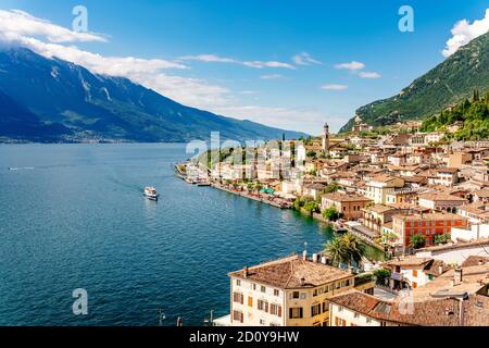 Limone, Stadt am Gardasee, Lombardei, Italien Stockfoto