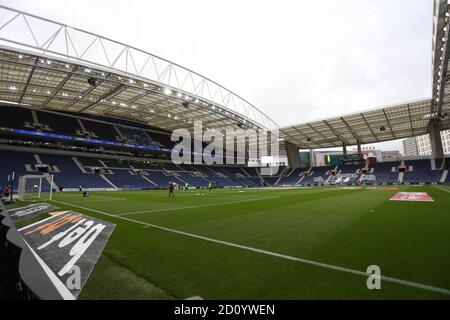 Gesamtansicht des Dragao Stadions vor der portugiesischen Meisterschaft, Liga NOS Fußballspiel zwischen FC Porto und Maritimo am 3. Oktober 2020 in Estadio Stockfoto