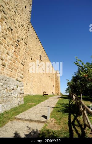 Normannische Burg, Castel Lagopesole, Basilicata, Italien Stockfoto