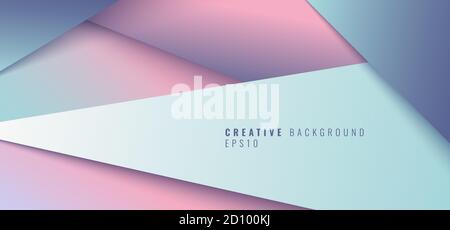 Abstrakt kreative moderne geometrische Dreieck Papier Schnitt Stil Hintergrund. Vektorgrafik Stock Vektor