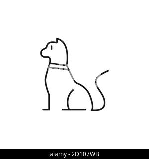 CAT Icon Element von vet Icon für mobiles Konzept und Web-Apps. Thin Line CAT Icon kann für Web und mobile Geräte verwendet werden. Premium-Symbol auf weißem Hintergrund Stock Vektor