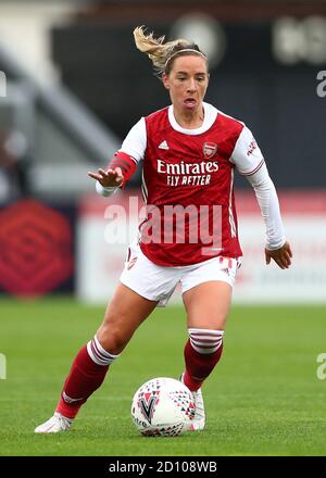 Borehamwood, Großbritannien. Oktober 2020. Jordan Nobbs of Arsenal Women während des FA Women's Super League Spiels Arsenal Women gegen Bristol City Women. Jacques Feeney/SPP Kredit: SPP Sport Pressefoto. /Alamy Live Nachrichten Stockfoto