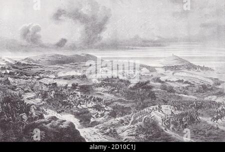 Die Schlacht von Corunna 1809 Stockfoto