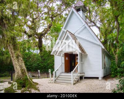 Mary's Chapel am historischen spanischen Punkt in Osprey Florida in Die Vereinigten Staaten Stockfoto