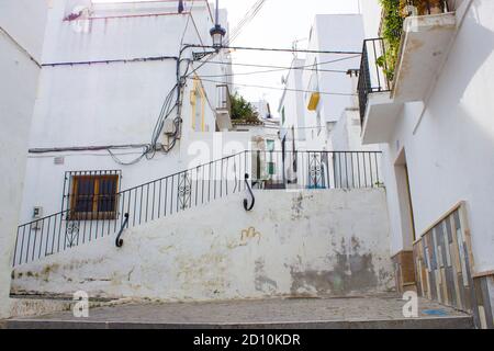 Straße in Almunecar, Andalusien in Spanien Stockfoto