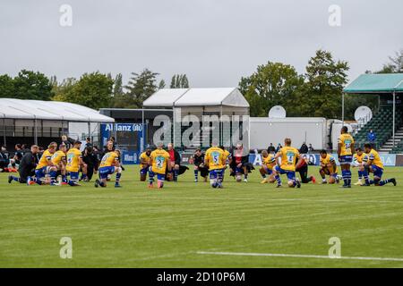 LONDON, GROSSBRITANNIEN. Oktober 2020. Während der Gallagher Premiership Rugby Match Runde 22 zwischen Saracens und Bath im Allianz Park am Sonntag, den 04. Oktober 2020. LONDON ENGLAND. Kredit: Taka G Wu/Alamy Live Nachrichten Stockfoto