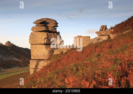 Tal der Felsen Exmoor Devon Stockfoto