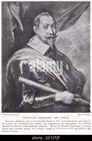 Gustavus Adolphus Der Große 1594 - 1632 Stockfoto