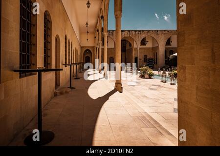 Luxuriöser, Klassisch Anmutender Palast. Beit ed-Dine Stadt im Libanon. Touristenziel Stockfoto