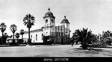 Mission Santa Clara de Asís, c. 1910 Stockfoto