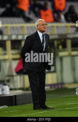 Claudio Ranieri Coach (Sampdoria) während des italienischen Serie A' Match zwischen Fiorentina 1-2 Sampdoria im Artemio Franchi Stadion am 02. Oktober 2020 in Florenz, Italien. Foto von Maurizio Borsari/AFLO Stockfoto