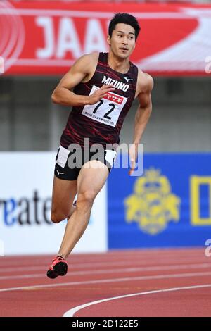 Niigata, Japan. Japan. Kredit: MATSUO. Oktober 2020. Shota Iizuka Athletics : die 104. Japan Track & Field National Championships Men's 200m Heat im Denka Big Swan Stadium in Niigata, Japan. Japan. Kredit: MATSUO .K/AFLO SPORT/Alamy Live Nachrichten Stockfoto