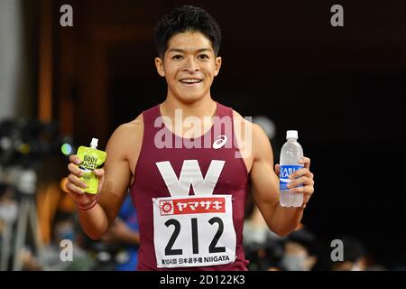 Niigata, Japan. Japan. Kredit: MATSUO. Oktober 2020. Rikuya Ito Athletics : das 104. Japan Track & Field National Championships Men's 400m Final im Denka Big Swan Stadium in Niigata, Japan. Japan. Kredit: MATSUO .K/AFLO SPORT/Alamy Live Nachrichten Stockfoto