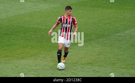 Curitiba, Brasilien. Oktober 2020. Vitor Bueno während der Coritiba x São Paulo im Couto Pereira Stadion in Curitiba, Pr. Kredit: Carlos Pereyra/FotoArena/Alamy Live Nachrichten Stockfoto