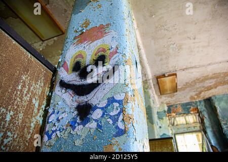 Die Haunted Pennhurst School- die auch als Pennhurst Asylum bekannt ist, wegen seiner beklagenswerten, unterbesetzt, & überfüllten Bedingungen Stockfoto
