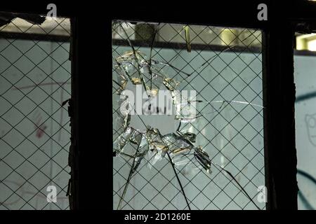 Die Haunted Pennhurst School- die auch als Pennhurst Asylum bekannt ist, wegen seiner beklagenswerten, unterbesetzt, & überfüllten Bedingungen Stockfoto