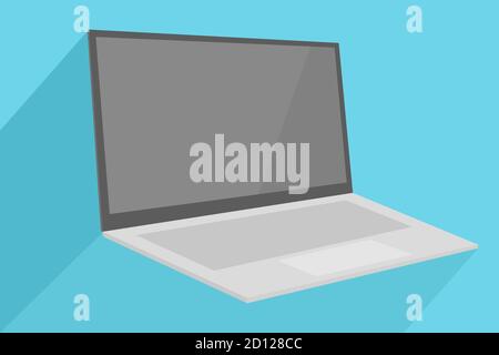 Laptop Vector Icon einfaches Design Stock Vektor