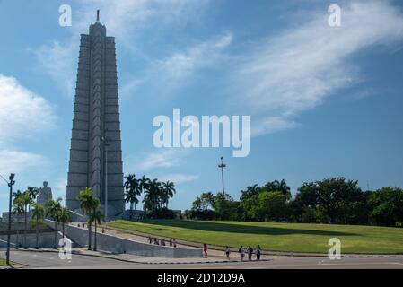 24. November 2018. Das José Martí Denkmal (spanisch: Monumento a José Martí) von Revolution Plaza, Havanna, Kuba. Stockfoto