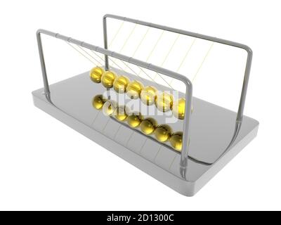 Newtonian Kugeln als Pendel Stockfoto