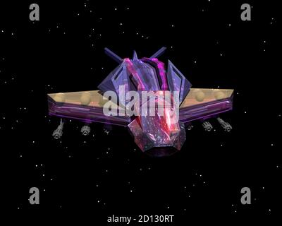 Moderner Space Shuttle im Space Stockfoto