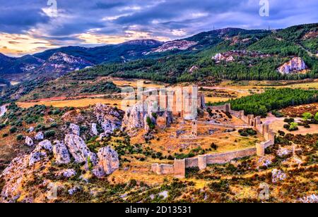 Schloss Loarre in Aragon, Spanien Stockfoto