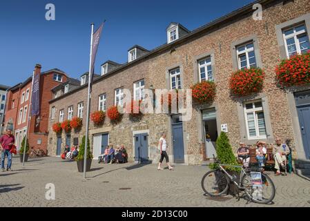 Hauser in der Kathedrale, Dom, Altstadt, Aachen, Nordrhein-Westfalen, Deutschland, Hauser am Domhof, Dom, Altstadt, Baden-Württemberg, Deu Stockfoto