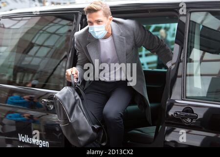 Köln, Deutschland. Oktober 2020. Fußball: Nationalmannschaft, vor dem internationalen Spiel gegen die Türkei. Niklas stark kommt im Teamhotel an. Quelle: Federico Gambarini/dpa/Alamy Live News Stockfoto