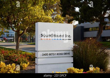 SoundHound Inc., Schild; Betsy Ross, Santa Clara, Kalifornien Stockfoto