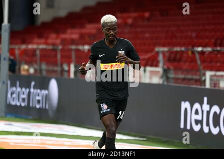 Kopenhagen, Dänemark. Oktober 2020. Mohammed Diomande (14) vom FC Nordsjaelland punktet im 3F Superliga-Spiel zwischen dem FC Kopenhagen und dem FC Nordsjaelland im Parkenstadion in Kopenhagen. (Bildnachweis: Gonzales Photo - Dejan Obretkovic). Stockfoto