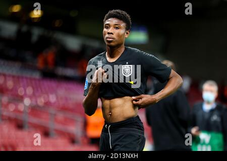 Kopenhagen, Dänemark. Oktober 2020. Abu Francis (43) vom FC Nordsjaelland gesehen nach dem 3F Superliga-Spiel zwischen FC Kopenhagen und FC Nordsjaelland im Parkenstadion in Kopenhagen. (Bildnachweis: Gonzales Photo - Dejan Obretkovic). Stockfoto