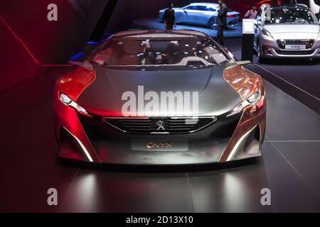 Peugeot Onyx Concept auf dem Genfer Autosalon 2015, 5. März 2015 Stockfoto